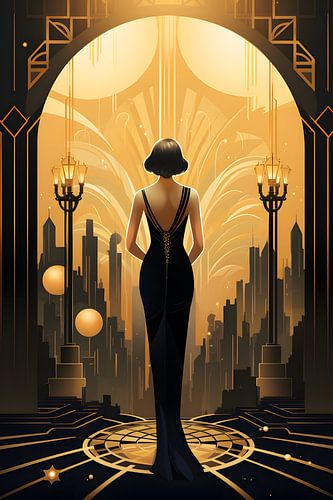 Flapper chic in zwart