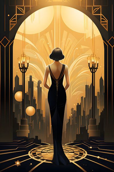 Flapper chic in black by Skyfall