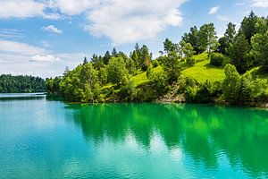 Landschap bij de Forggensee bij Füssen in de Allgäu
