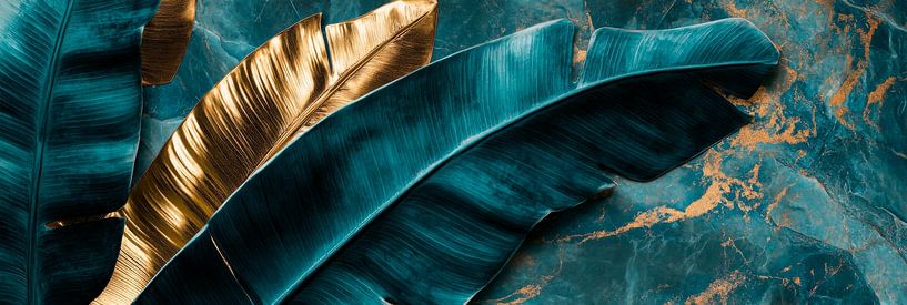 Elegante bladeren van Poster Art Shop