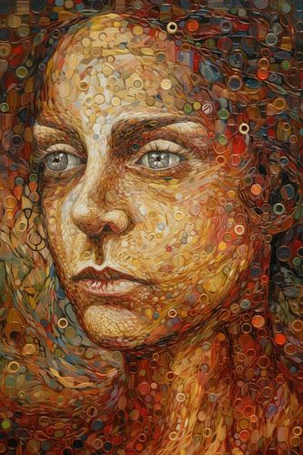 Vrouwengezicht surrealistisch