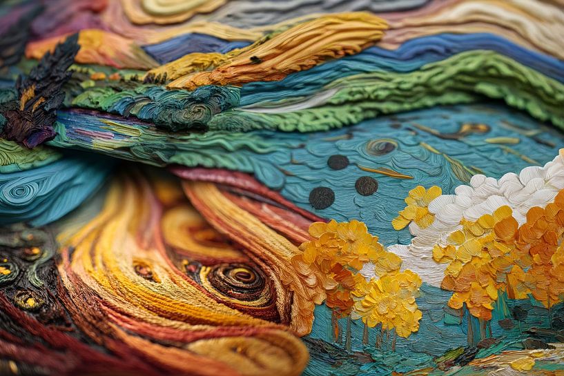 schilderachtige abstracte herfst van Egon Zitter