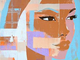 Frauenporträt | Geometrie der Schönheit von Wunderbare Kunst