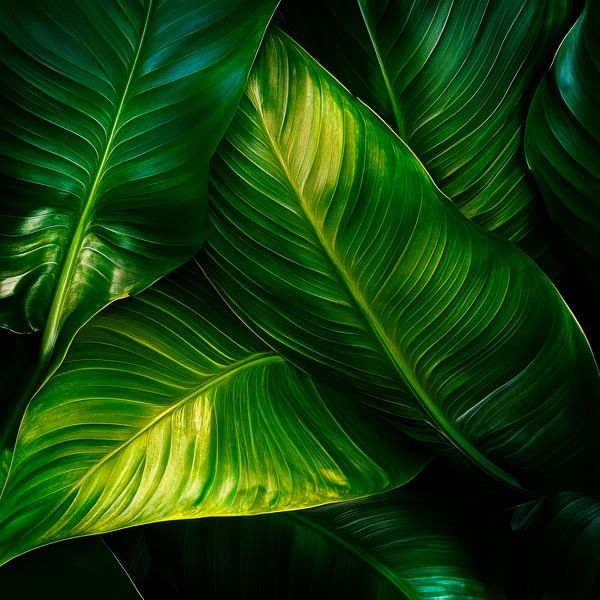 Groene bladeren van Poster Art Shop