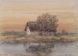 Alexander Schaepkens, Bauernhaus mit Baum
