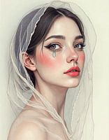 Tears of Innocence: A Portrait of Emotion and Grace