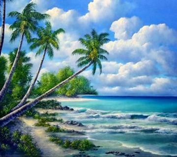 Strand van Salsa art