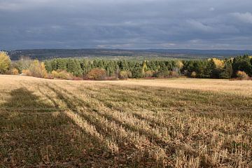 Een veld na de herfstoogst by Claude Laprise