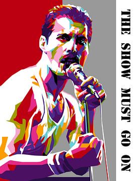 Pop Art Freddie Mercury by Doesburg Design