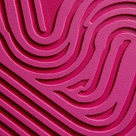 Rosa Relief | Magenta Wellenlinien Relief von Moderne Kollektion