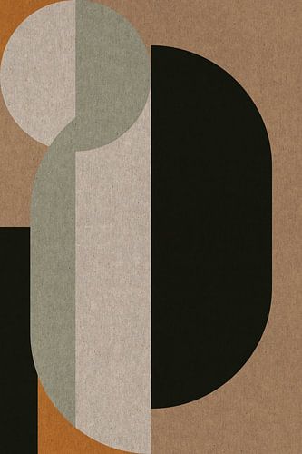 Geometrische Retro Kunst: Scandinavisch Industrieel Minimalisme 2