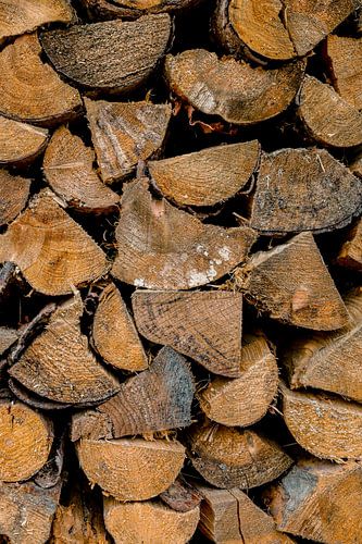 Perfectly stacked firewood from the Blanský Forest