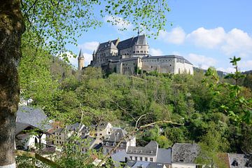 Das Schloss von Vianden aus der Ferne von Frank's Awesome Travels