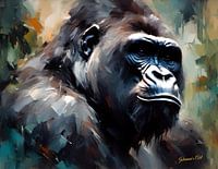 Wildtiere - Abstrakter Surrealismus - Gorilla 1