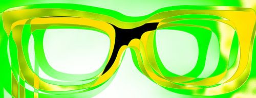 Lunettes vertes brillantes
