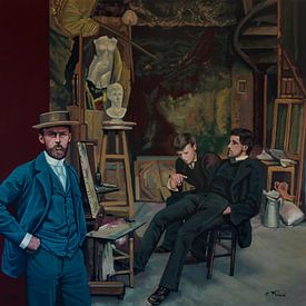 Peinture d'Emile Friant sur Paul Meijering