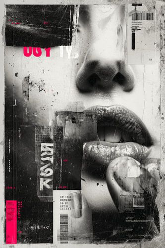 Collage graphique Pop art