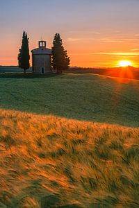 Kapelle Madonna di Vitaleta, Toskana, Italien