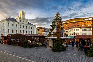 De kerstmarkt van Weimar