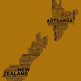 Neuseeländische Typografie von Stef Van Campen