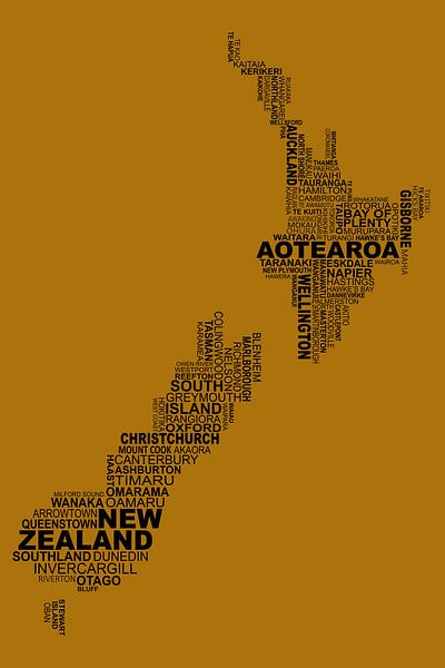 New Zealand typography by Stef van Campen