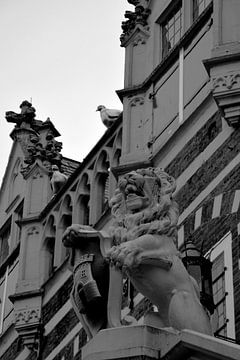 Alkmaar Hollande du Nord Noir et Blanc sur Hendrik-Jan Kornelis