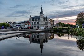 The old post office building in Lokeren by Werner Lerooy