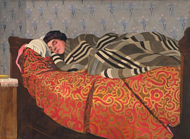 Femme couchée dormant, Félix Vallotton