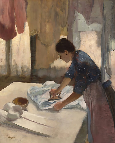 Woman Ironing at Home