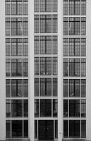 Old glass facade in black and white