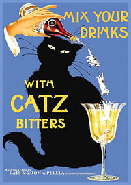 Black Cat Cocktail Hour by Kenneth Just