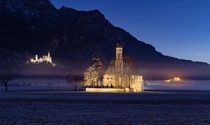St Coloman, Neuschwanstein, Hohenschwangau in one picture