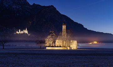 Sankt Coloman, Neuschwanstein, Hohenschwangau in einem Bild