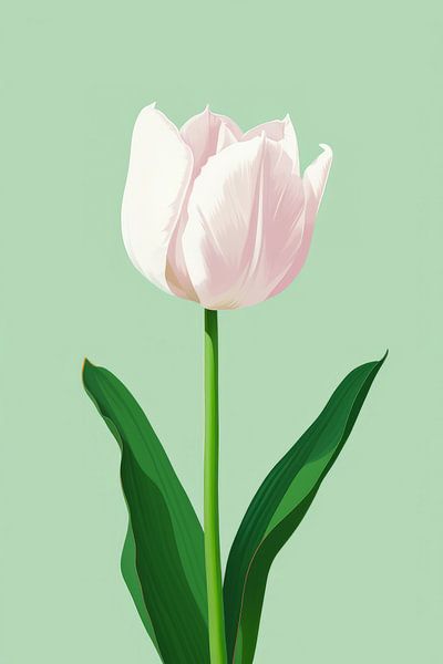 Pastelroze Tulp van ByNoukk