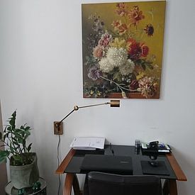 Photo de nos clients: Nature morte avec des fleurs dans un vase, Georgius Jacobus Johannes van Os, sur toile