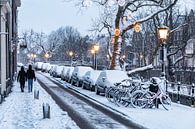 La neige sur l'Oudegracht à Utrecht par De Utrechtse Internet Courant (DUIC) Aperçu