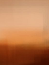 Terrakotta, warmes Beige, Wüste, abstrakt, ruhige, minimalistische Landschaft von Dina Dankers