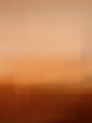 Terracotta, warm beige, abstract woestijnlandschap, rustig en minimalistisch