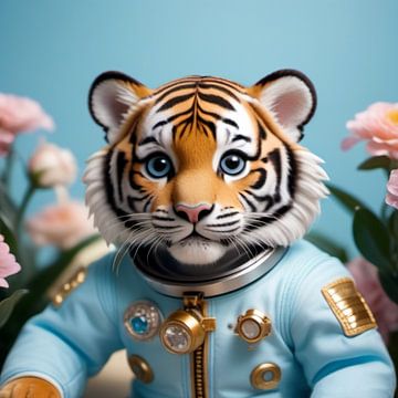 Baby Astronaut Tiger by Dagmar Pels Design