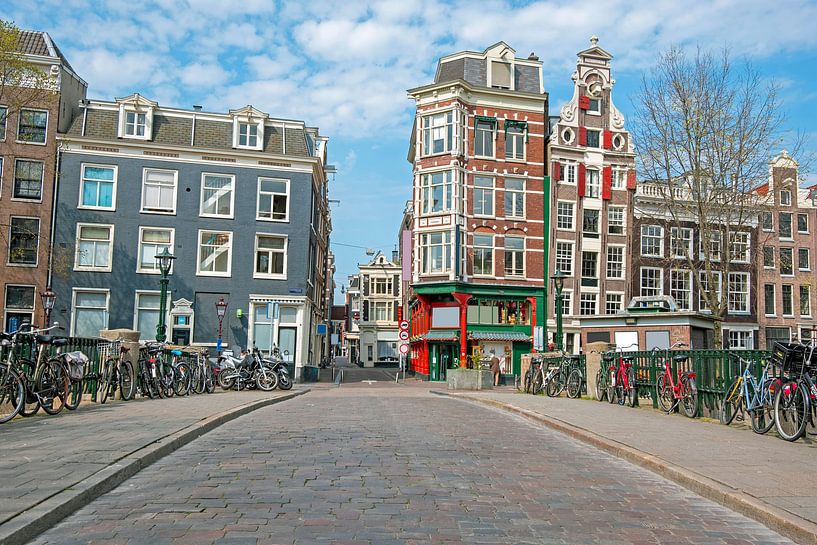 Stadtbild von Amsterdam an der Gelderse Kade von Eye on You