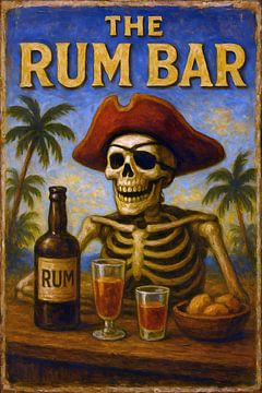 Das Gemälde der Rum-Bar. von Johannes