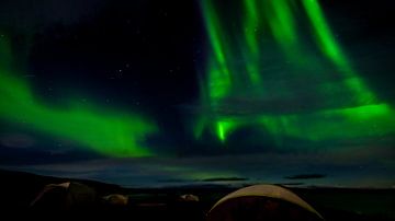 Nordlichter, Aurora Borealis, Island von Eddy Westdijk