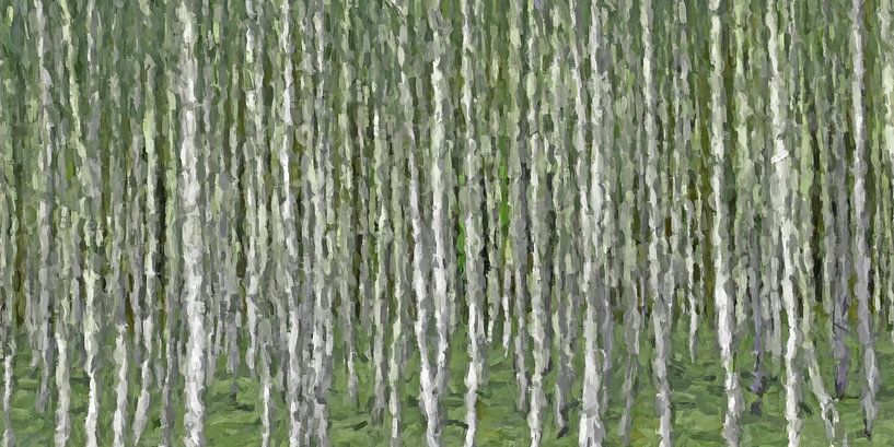 Abstrait forêt Birch par Marion Tenbergen