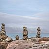 Four cairns in Reykjavik by Frans Blok