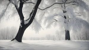 Trees in the snow