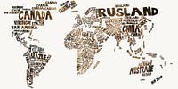 World map typography by Stef van Campen thumbnail
