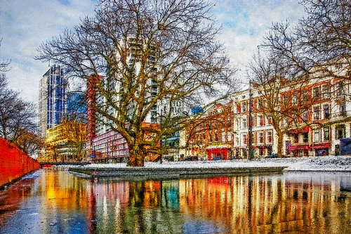 Winter view Westersingel