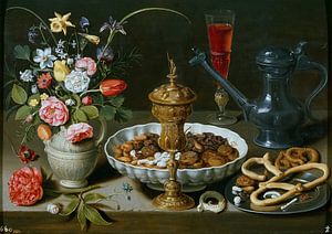 Clara Peeters, Still life with Venetian glass and figs