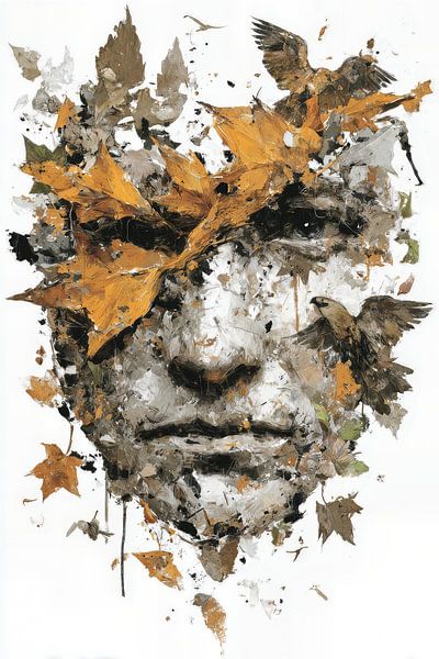spiritual image autumn portrait by Egon Zitter