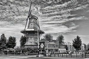 Molen de Gooyer und Brauerei 't IJ in Amsterdam.